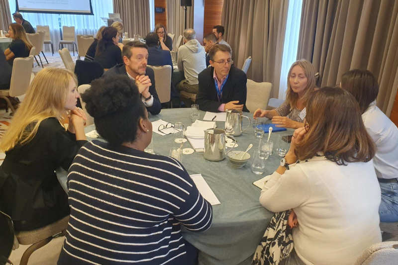 Attendees networking at ICA and LRN Masterclass